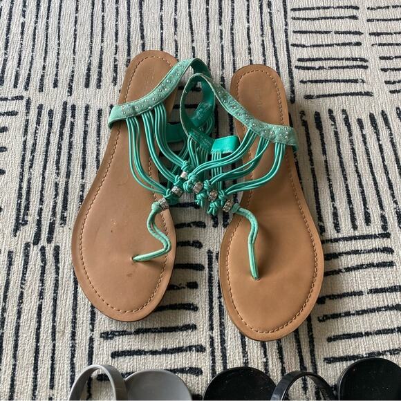 Express And Madden Girl Sandal Shoe Bundle Grey Black 10 - Picture 6 of 7